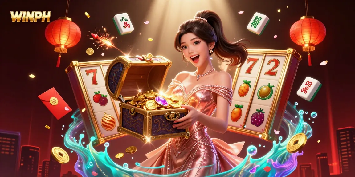Excite your gaming journey at WINPH with vibrant 3D casino treasures illuminating the action.