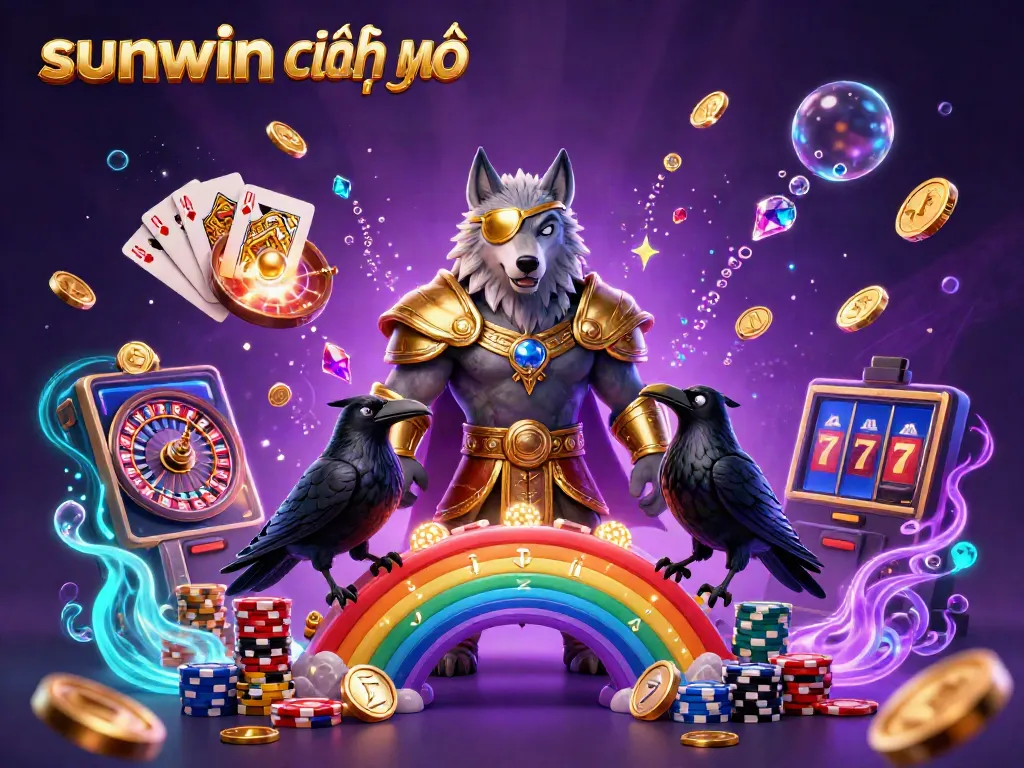 Engage in thrilling gameplay at "sunwin chính thức" with immersive characters, dynamic casino elements, and vibrant colors.