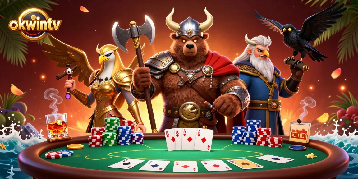 Bet on thrilling matches with OKWINTV's vibrant gaming scene featuring dynamic poker action.