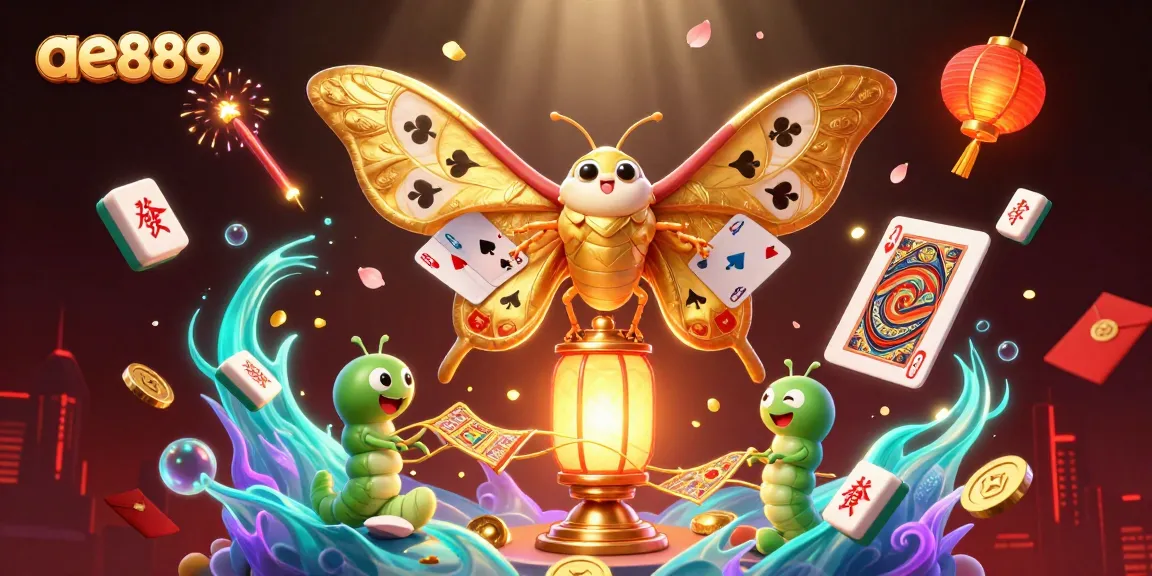 Experience the thrill of ae889 with vibrant games, as the lucky moth reveals casino treasures.