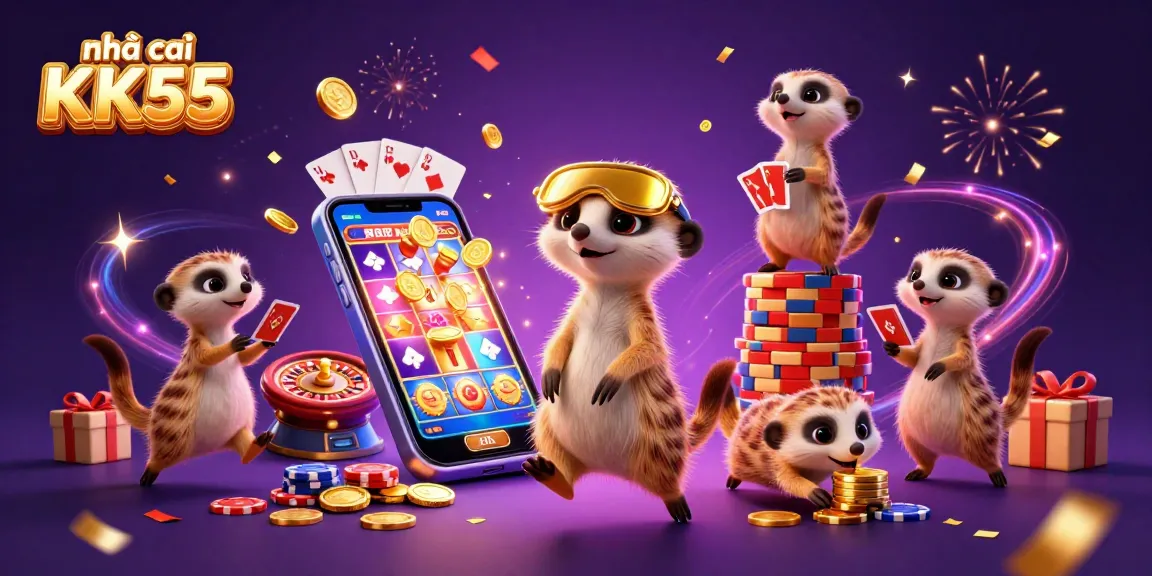 Engage with exciting games at nhà cái KK55 as meerkats run a vibrant casino operation.